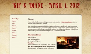 Steampunk Wedding Website Template